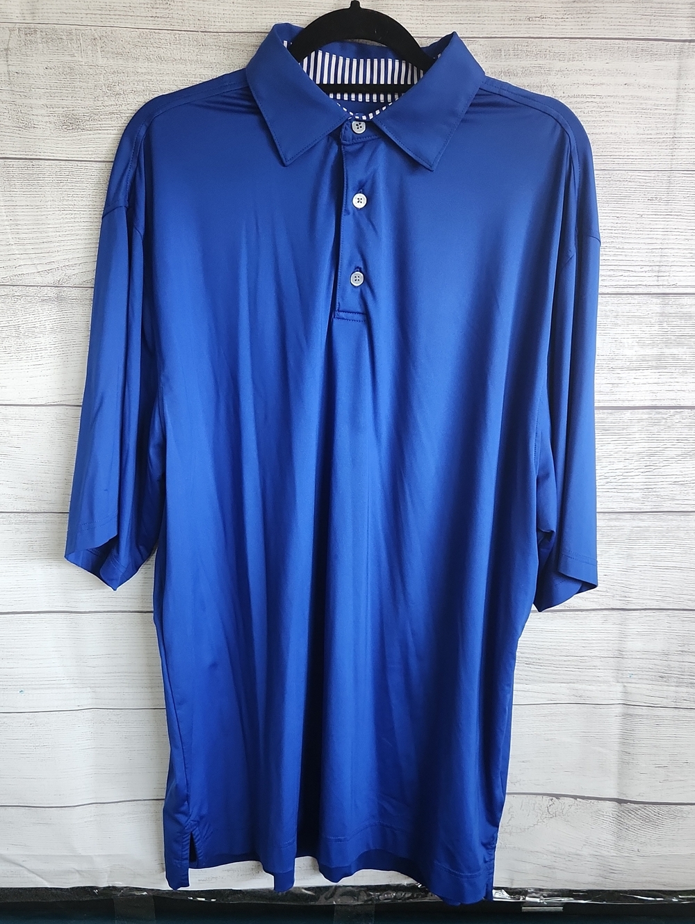 FootJoy Blue Short-Sleeve Performance Polo
